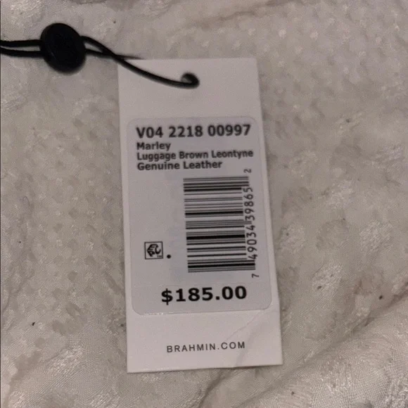 (Fairly New)Brahmin Tan Crocodile Embossed Marley brown leontyne Crossbody Bag - Picture 5 of 5